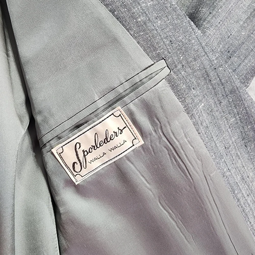 Vintage‎ Gordon Thomas Collectibles Sport Coat Mens 44 Gray Wool 2 Button Blazer